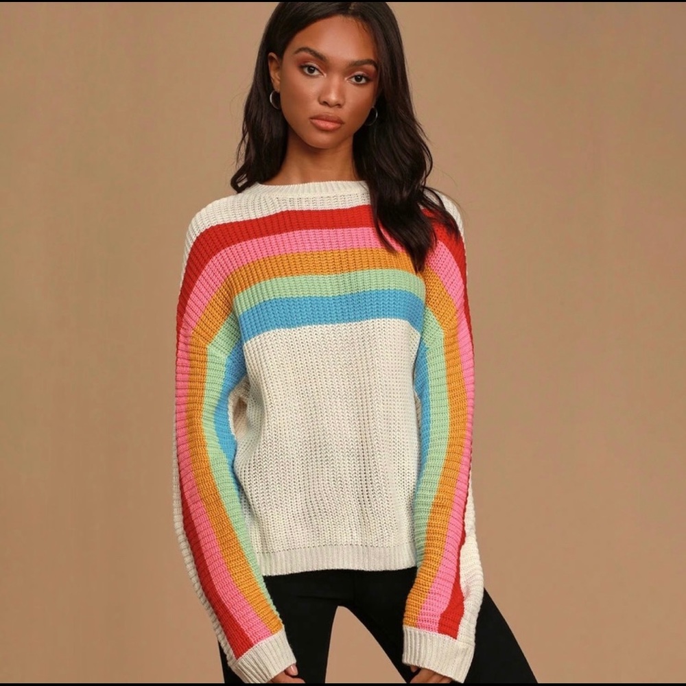 Lulu’s rainbow sweater